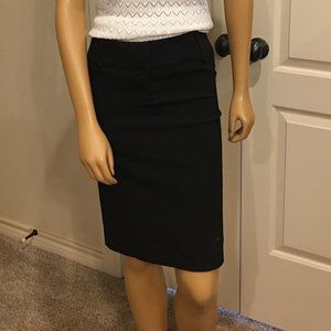 Pinstripe pencil skirt - navy